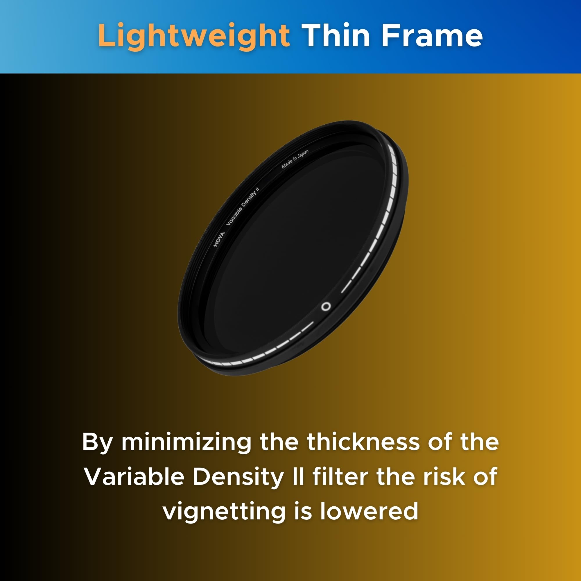 Amazon.com : Hoya 82mm Variable ND Filter II – 1.5 to 9 Stops (ND3